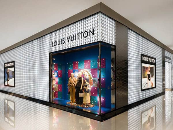 Artwork at Louis Vuitton store